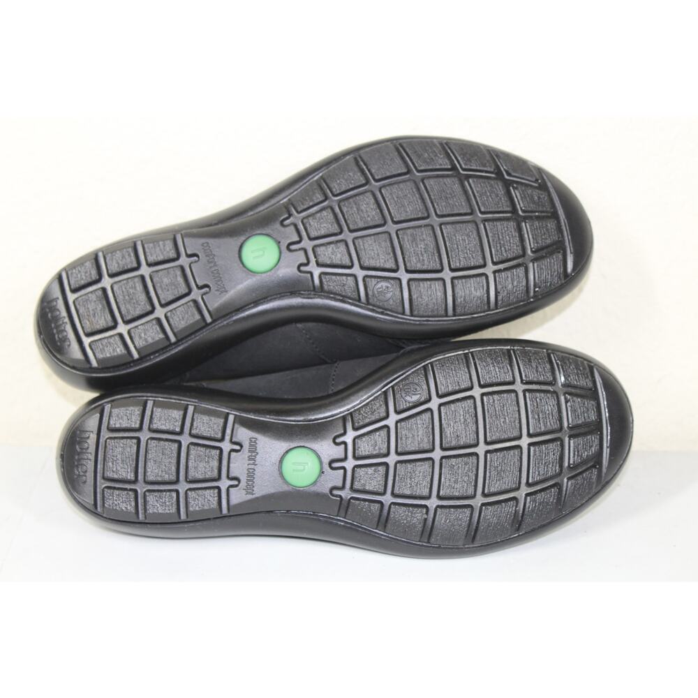 Hotter Natasha Black Suede Leather Ballet Flat Shoes Womens 6.5 Casual Comfort - Picture 5 of 6